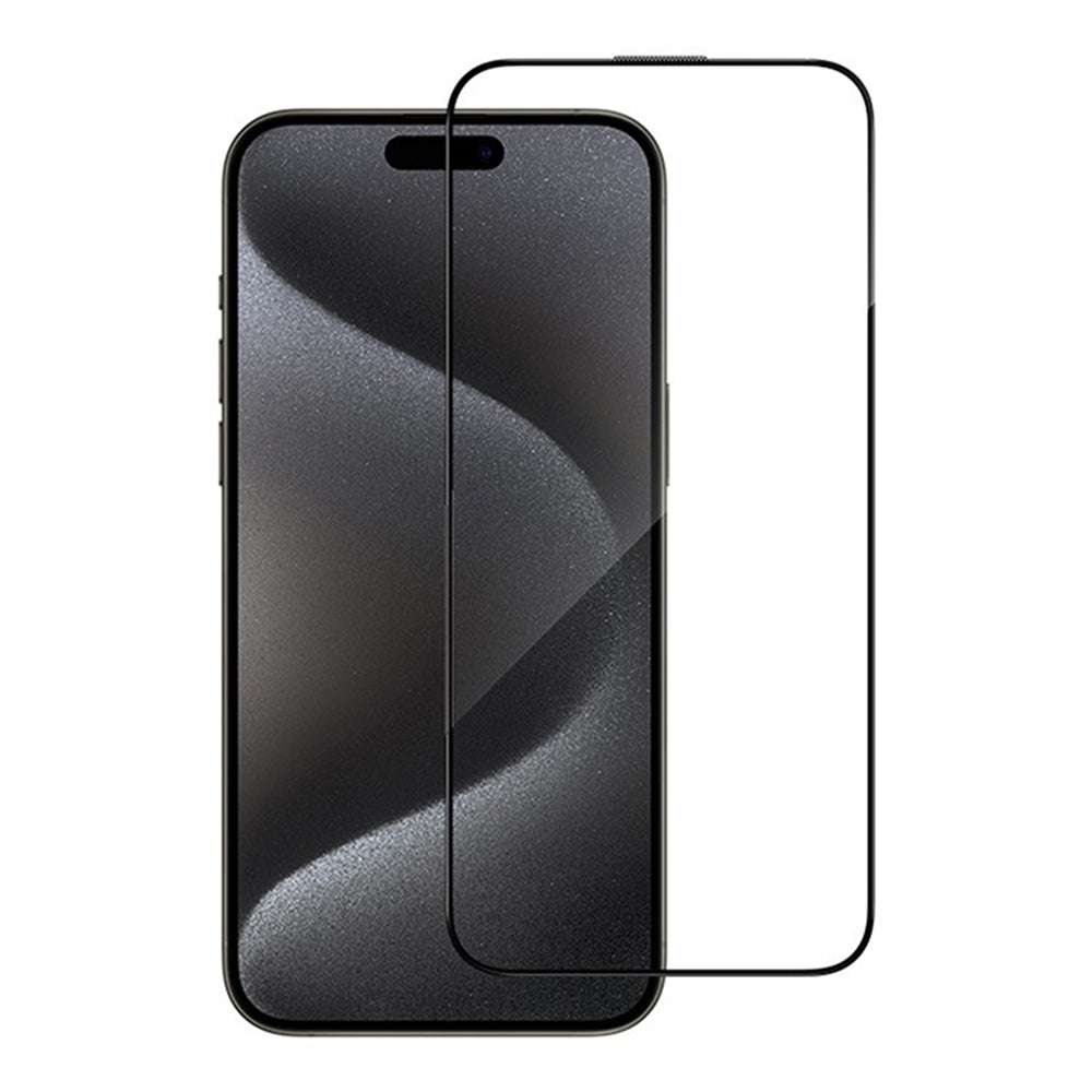 Pellicola protettiva per schermo Blueo Anti-Riflesso HD per Apple iPhone 14 Pro, Vetro Temperato, Colla Totale, Nera