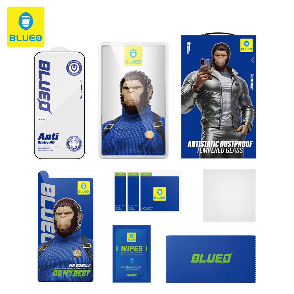 Pellicola protettiva Schermo Blueo Anti-Static HD per Samsung Galaxy S26 Ultra S948, Vetro Temperato, Full Glue, Nera