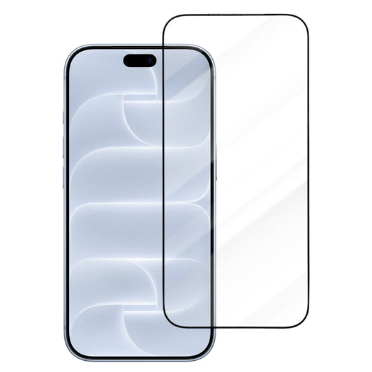 Pellicola protettiva per schermo Blueo Drop Resistant Applicator Pro per Apple iPhone 18 Pro / 17 Pro / 17 / 16 Pro, vetro temperato, adesivo integrale, nera