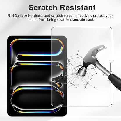 Pellicola protettiva per schermo Blueo HD per Apple iPad Air 13 (2024), Vetro temperato, Full Glue