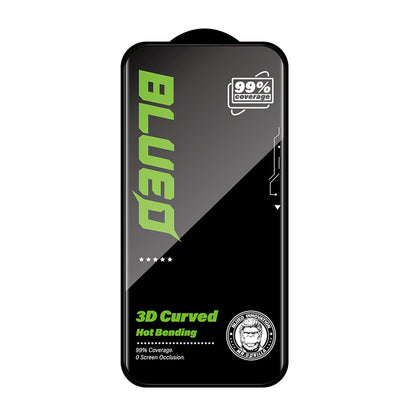 Pellicola protettiva per schermo Blueo HD per Apple iPhone 16 Pro Max, Vetro temperato, Full Glue, 3D, Nero