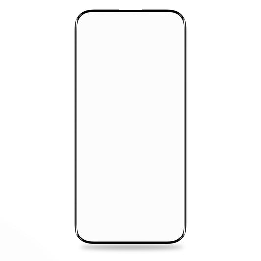 Pellicola protettiva per schermo Blueo Silk HD per Apple iPhone 16 / 15, Vetro temperato, Full Glue, Set da 5 pezzi, 2.5D, Nero
