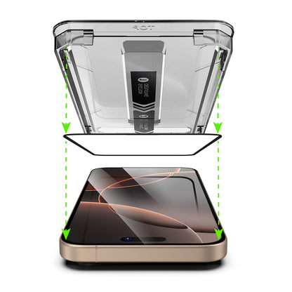 Folie de protectie Ecran Techsuit TitanGlass pentru Apple iPhone 17 Air, Sticla Securizata, Full Glue, Neagra