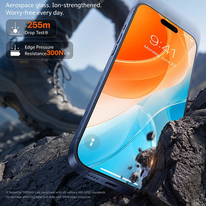 Pellicola protettiva per schermo Torras Sunview AR per Apple iPhone 18 Pro Max / 17 Pro Max, Vetro temperato, Full Glue