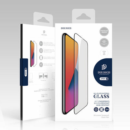 Pellicola protettiva per schermo DUX DUCIS per Samsung Galaxy S25+ S936, Vetro temperato, Edge Glue, Nero