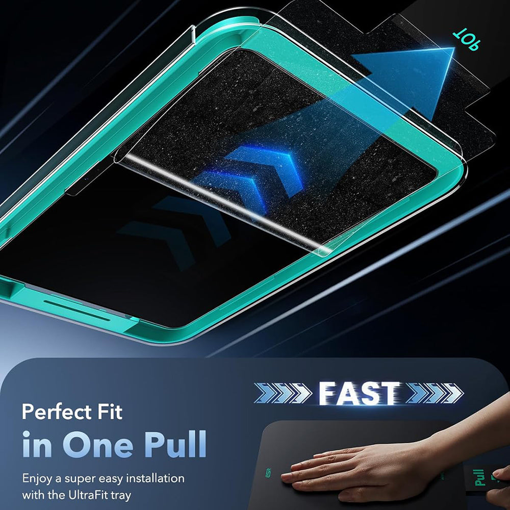 Pellicola protettiva per schermo ESR Armorite Paper Feel UltraFit per Apple iPad Air 11 (2026) / Air 11 (2025), Vetro Temperato, Full Glue, Set 2 pezzi