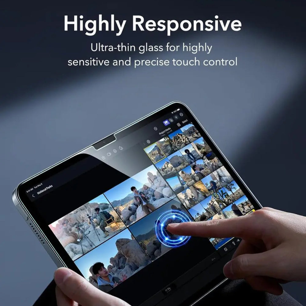 Pellicola Protettiva Schermo ESR Armorite UltraFit per Apple iPad (2025) / (2022), Vetro Temperato, Full Glue, Set 2 pezzi