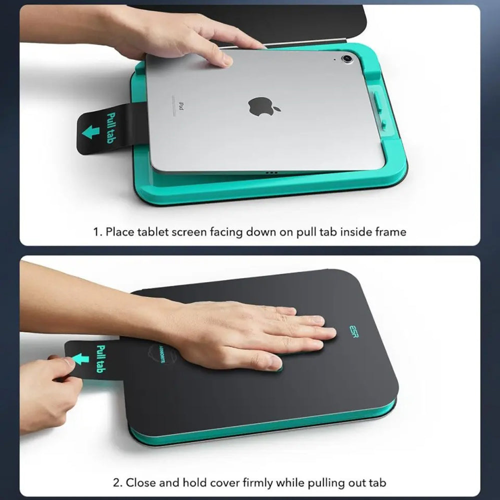 Pellicola Protettiva Schermo ESR Armorite UltraFit per Apple iPad (2025) / (2022), Vetro Temperato, Full Glue, Set 2 pezzi