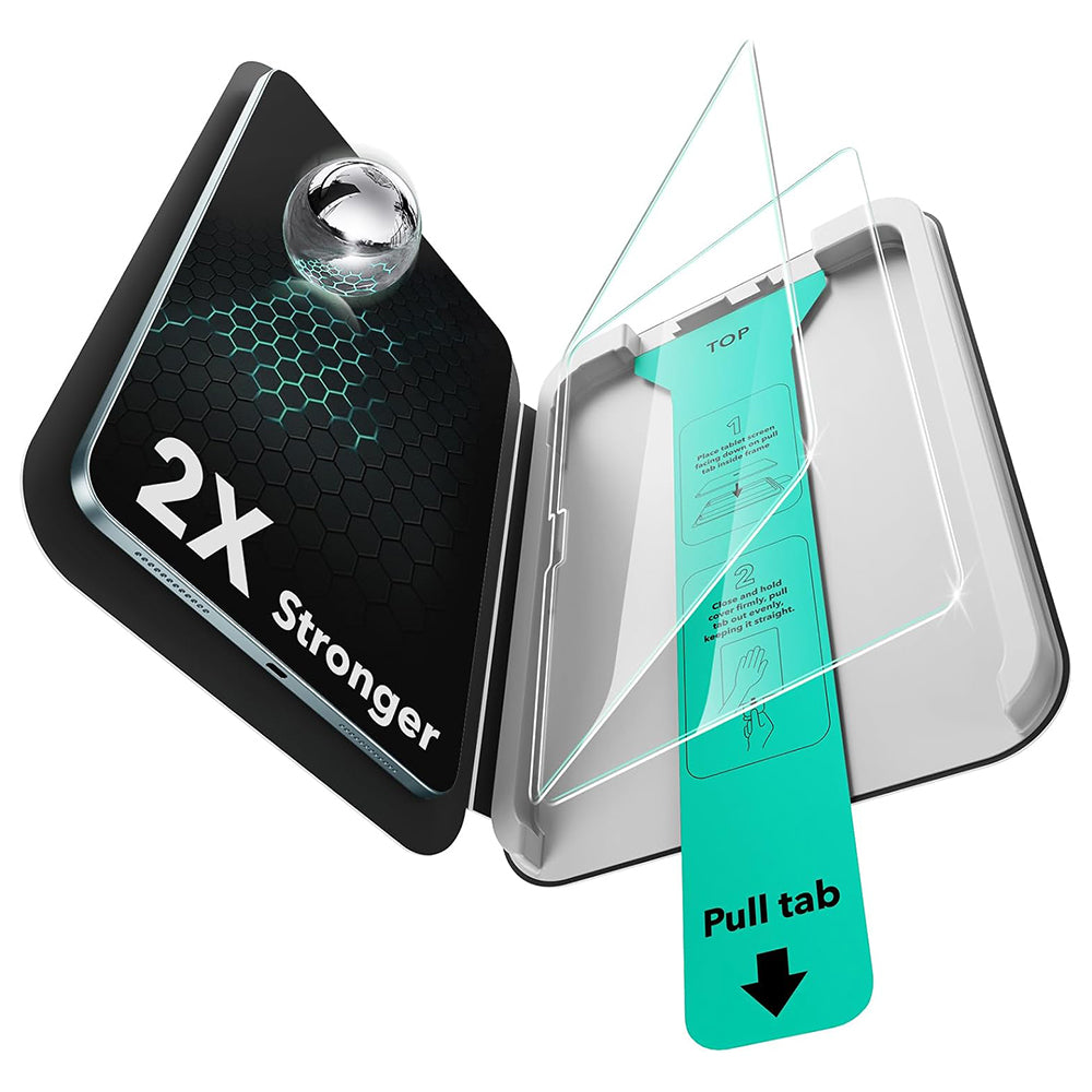 Pellicola Protettiva Schermo ESR Armorite UltraFit per Apple iPad Pro 13 (2025) / Pro 13 (2024), Vetro Temperato, Full Glue, Set 2 pezzi