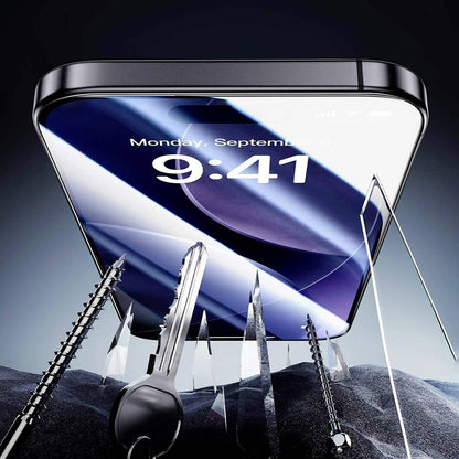 Pellicola protettiva schermo ESR Armorite UltraFit per Apple iPhone 17 / 16 Pro, Vetro Temperato, Full Glue, Set 2 pezzi, Nera