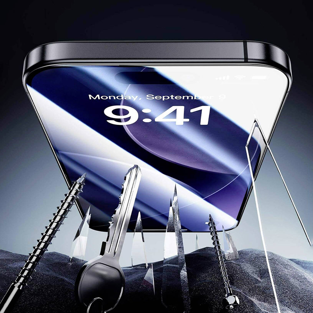 Pellicola protettiva schermo ESR Armorite UltraFit per Apple iPhone 17 Pro Max, Vetro Temperato, Full Glue, Set 2 pezzi, Nera