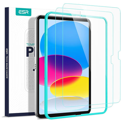 Pellicola Protettiva Schermo ESR per Apple iPad (2025) / (2022), Vetro Temperato, Full Glue, Set 2 pezzi
