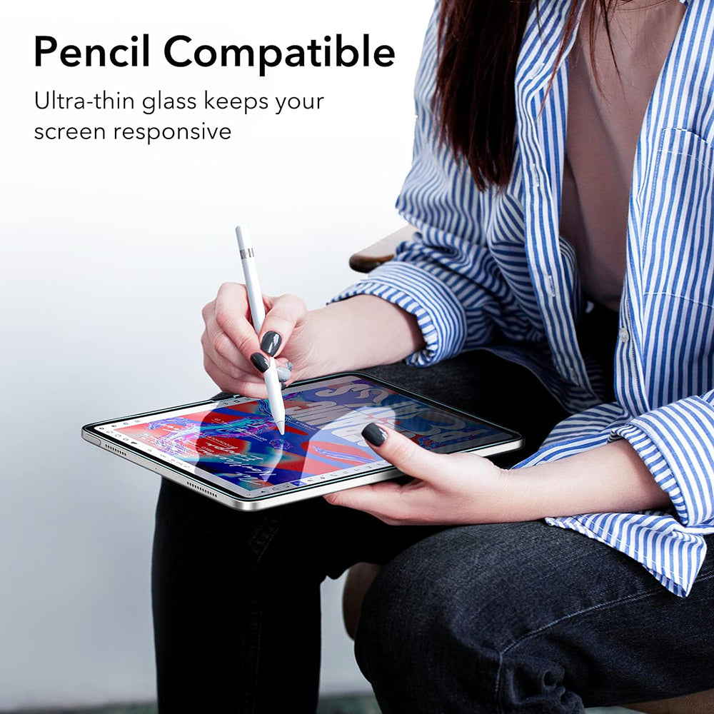 Pellicola Protettiva Schermo ESR per Apple iPad (2025) / (2022), Vetro Temperato, Full Glue, Set 2 pezzi