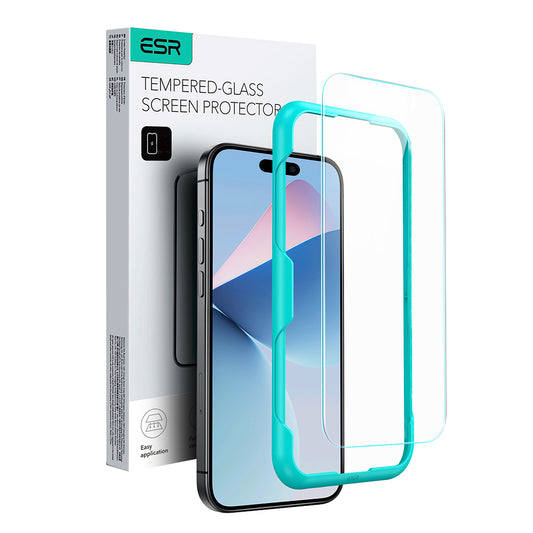 Pellicola protettiva ESR per Apple iPhone 16 Plus, Vetro Temperato, Full Glue