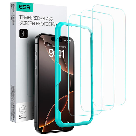 Pellicola protettiva ESR per Apple iPhone 17 Air, Vetro Temperato, Full Glue, Set 3 pezzi