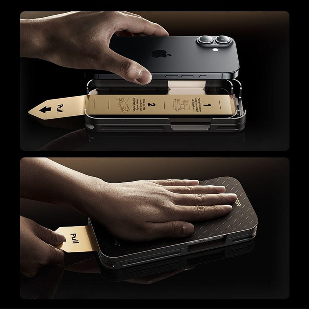 Pellicola protettiva per schermo ESR UltraFit Armorite Pro per Apple iPhone 17 Pro Max, Vetro Temperato, Full Glue, Nera