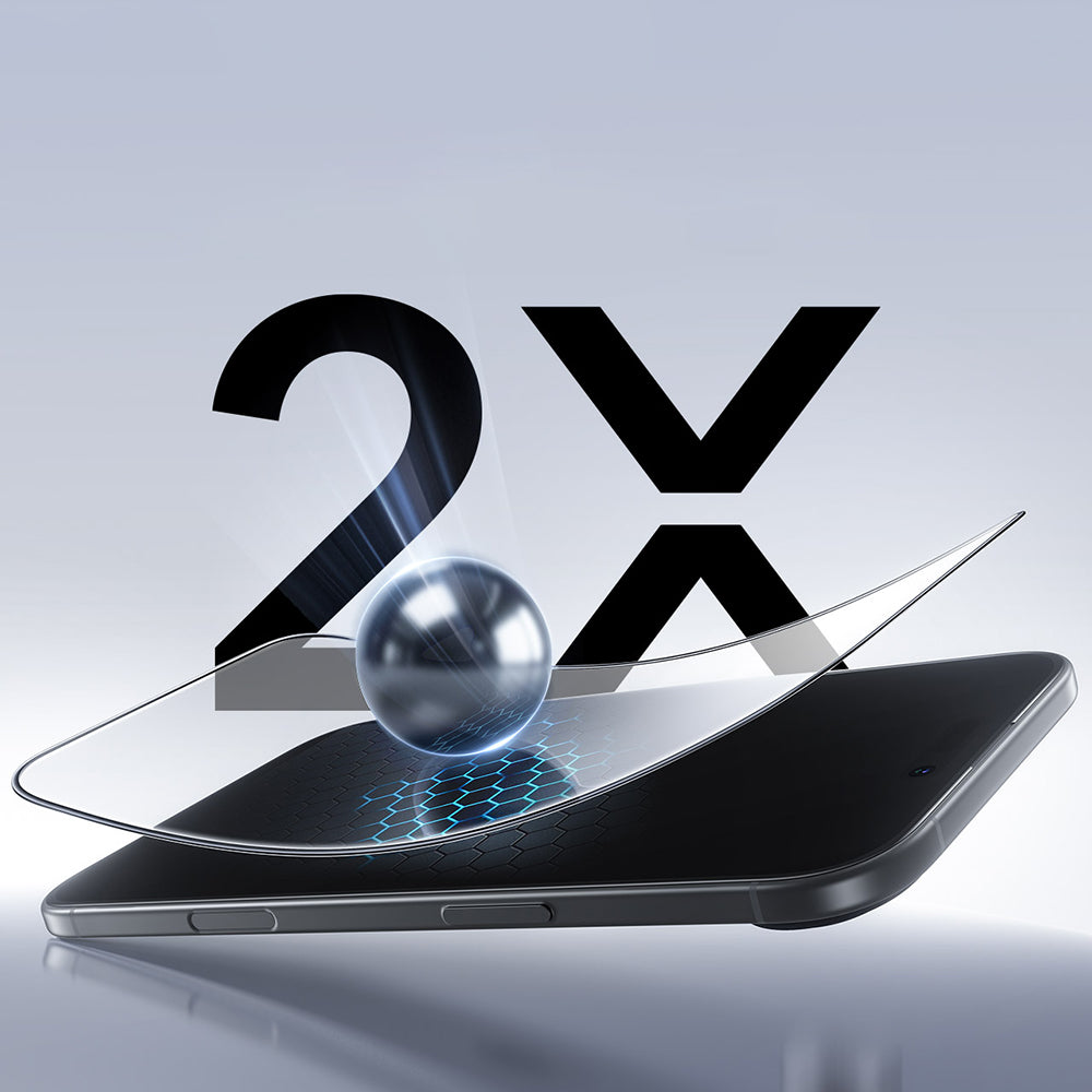 Pellicola Protettiva Schermo ESR UltraFit per Apple iPhone 17 Pro Max, Vetro Temperato, Full Glue, Set 2 pezzi, Nera