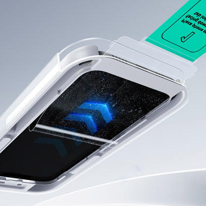 Pellicola Protettiva Schermo ESR UltraFit per Apple iPhone 17 Pro Max, Vetro Temperato, Full Glue, Set 2 pezzi, Nera