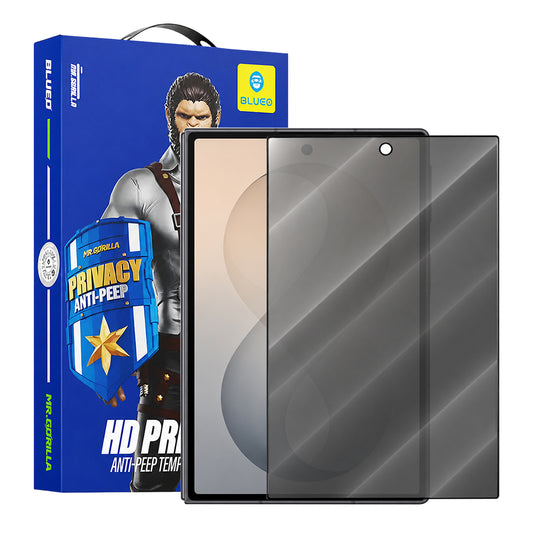 Pellicola Protettiva Schermo Esterno Privacy Blueo Anti-Peep per Samsung Galaxy Z Fold8 F971, Vetro Temperato, Colla Completa