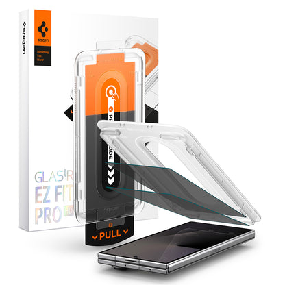 Pellicola protettiva per schermo esterno Privacy Spigen GlastR EZ FIT Pro HD per Samsung Galaxy Z Fold8 Ultra F976, Vetro temperato, Set da 2 pezzi