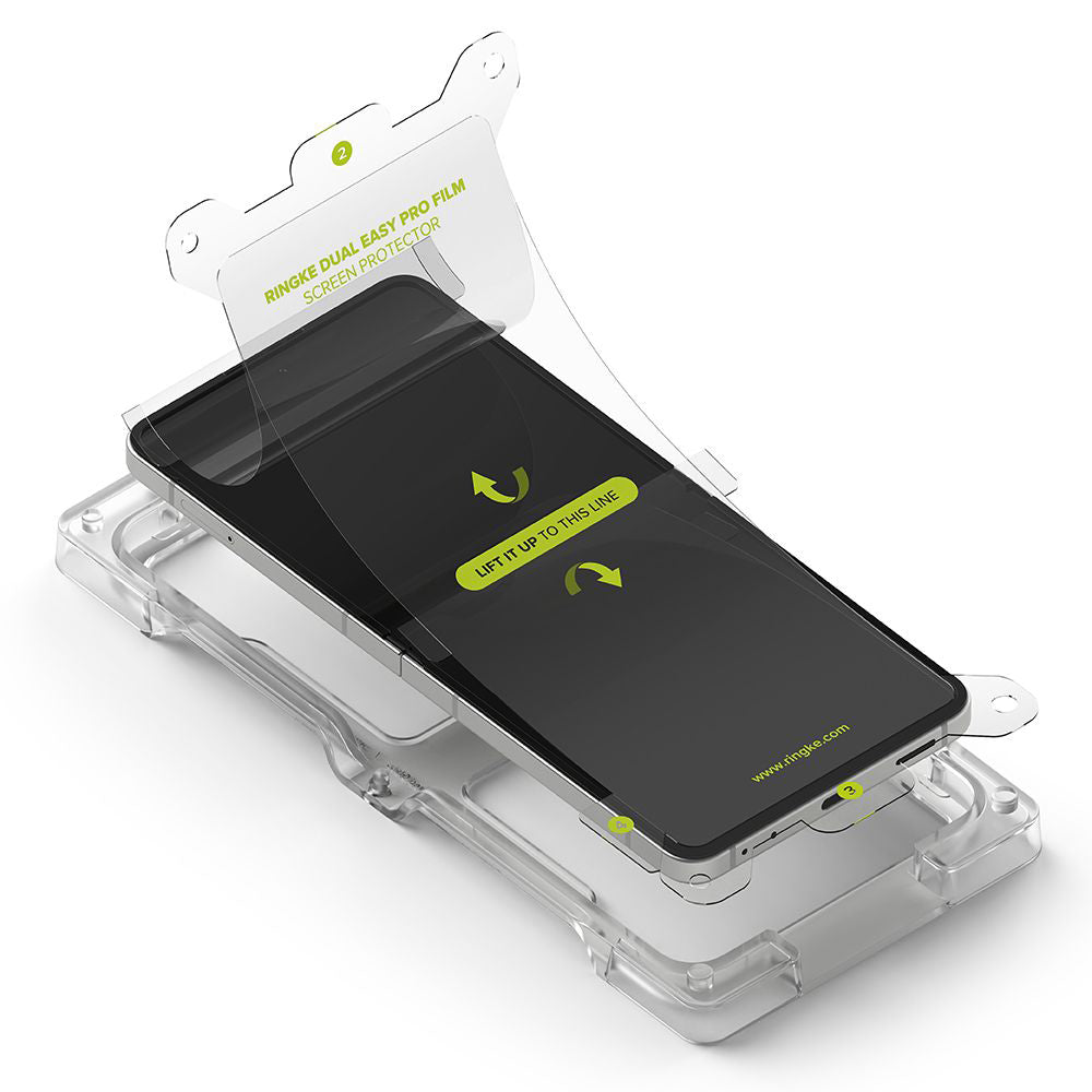 Pellicola Protettiva Interna Schermo Ringke Dual Easy Pro per Samsung Galaxy Z Flip7 F766, Plastica, Set 2 pezzi
