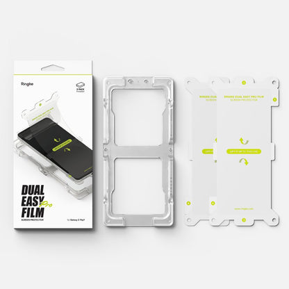 Pellicola Protettiva Interna Schermo Ringke Dual Easy Pro per Samsung Galaxy Z Flip7 F766, Plastica, Set 2 pezzi