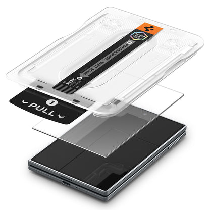 Pellicola protettiva per schermo esterno Spigen GlastR EZ FIT Pro HD per Samsung Galaxy Z Fold8 F971, Vetro temperato, Colla completa, Set 2 pezzi AGL11943