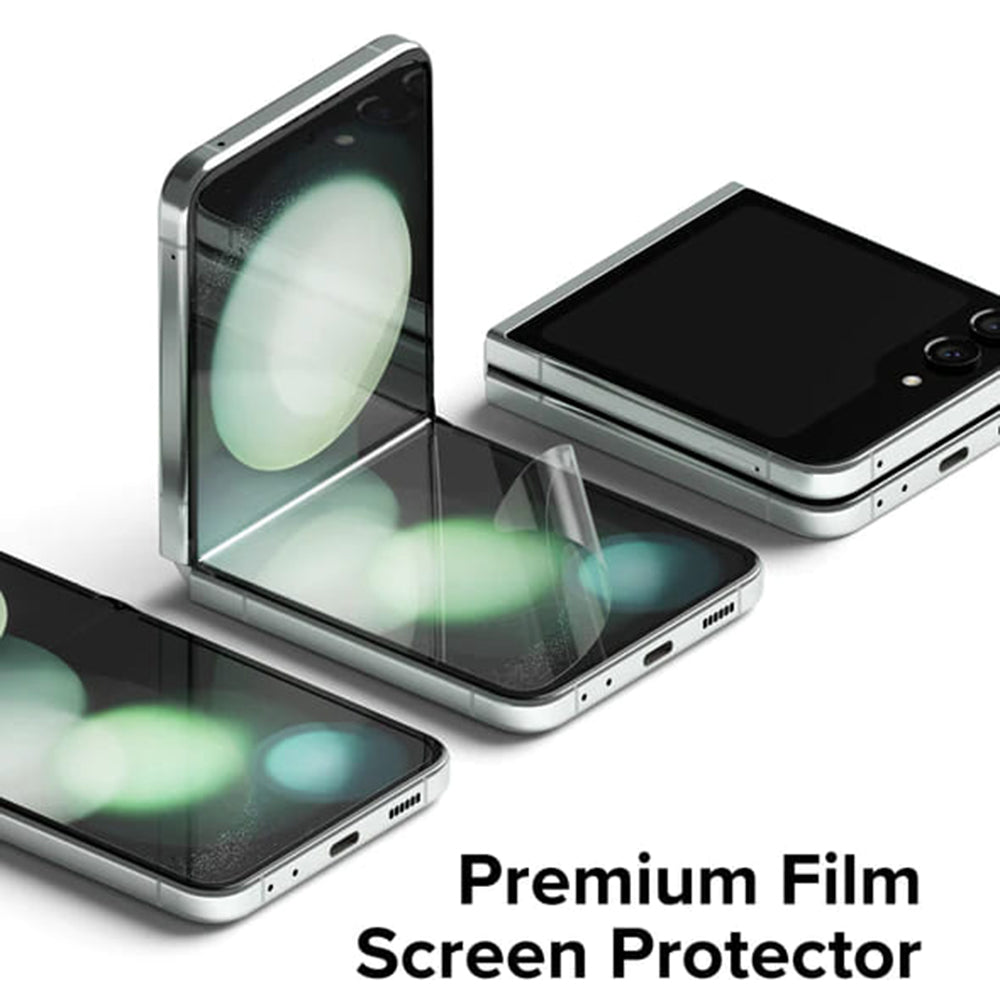 Pellicola Protettiva Interna Schermo Ringke Dual Easy per Samsung Galaxy Z Flip5 F731, Plastica, Set 2 pezzi