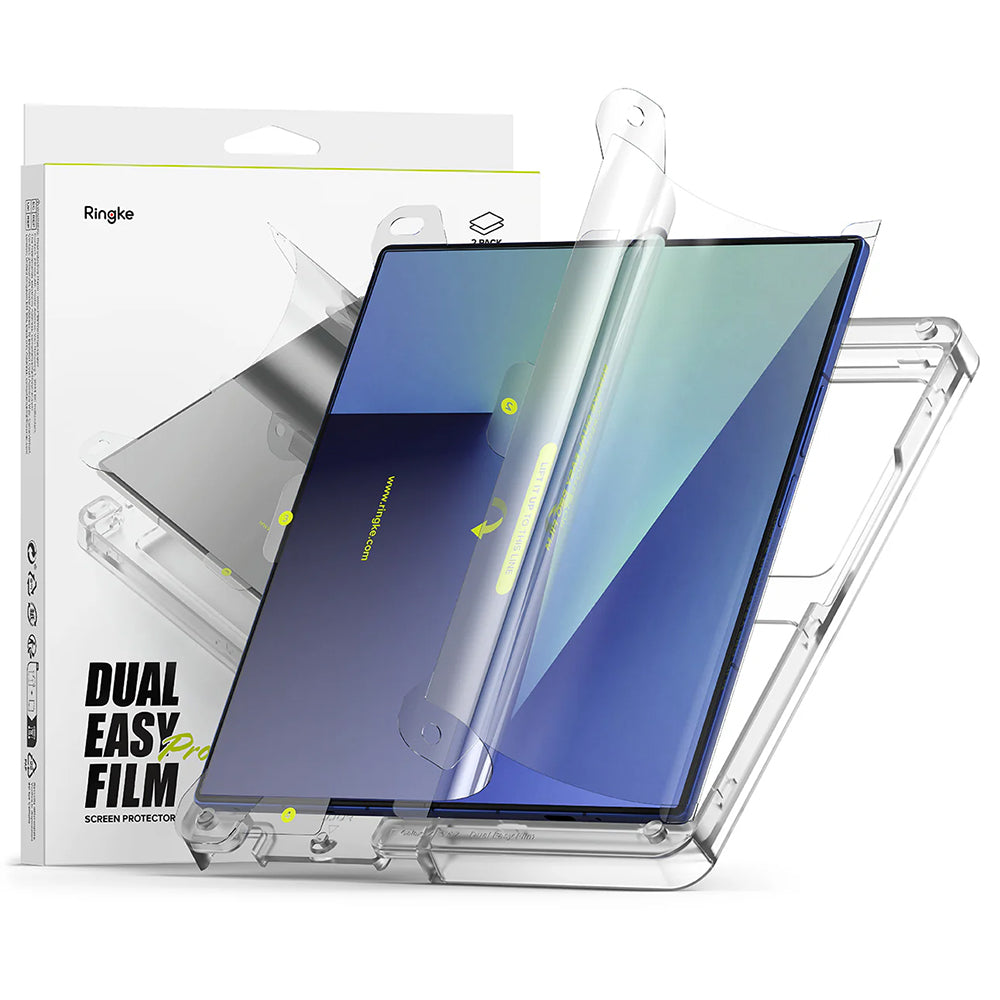 Pellicola protettiva per schermo interno Ringke Dual Easy Pro per Samsung Galaxy Z Fold7 F966, plastica, set da 2 pezzi
