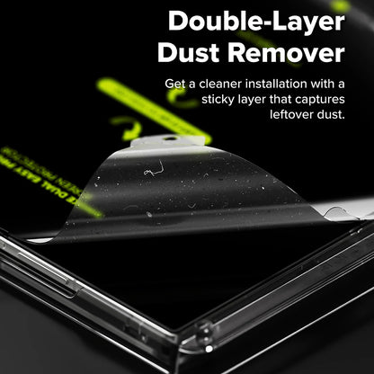 Pellicola protettiva per schermo interno Ringke Dual Easy Pro per Samsung Galaxy Z Fold7 F966, plastica, set da 2 pezzi