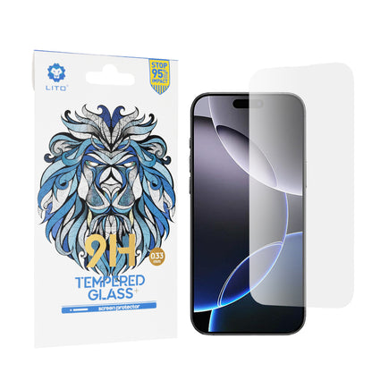 Pellicola protettiva per schermo Lito Classic per Apple iPhone 16 Pro Max, vetro temperato, Full Glue, 2.5D