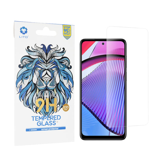 Pellicola protettiva per schermo Lito Classic per Motorola Moto G Power 5G, Vetro temperato, Full Glue, 2.5D