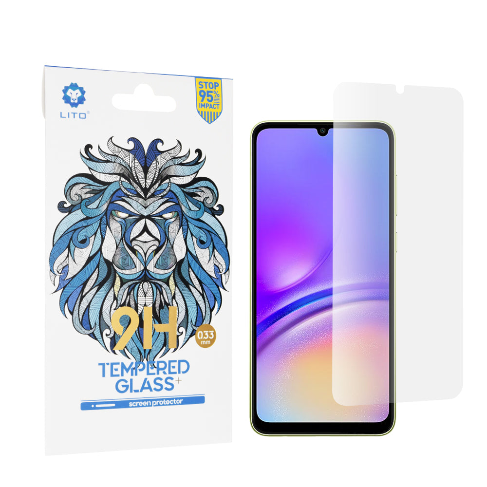 Pellicola protettiva per schermo Lito Classic per Samsung Galaxy A05s A057 / A05 A055, Vetro temperato, Full Glue, 2.5D