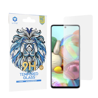Lito Classic Screen Protector for Samsung Galaxy M51 M515 / A71 5G A716 / Note10 Lite N770 / A71 A715, Tempered Glass, Full Glue, 2.5D