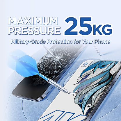 Pellicola Protettiva Schermo Lito D+ Max 4K per Apple iPhone 17 / 16 Pro, Vetro Temperato, Full Glue, Nera