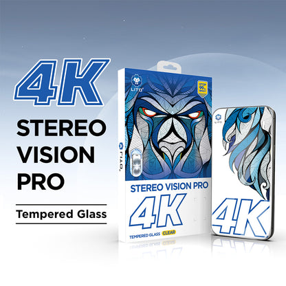 Pellicola Protettiva Schermo Lito D+ Max 4K per Apple iPhone 17 Pro, Vetro Temperato, Full Glue, Nera
