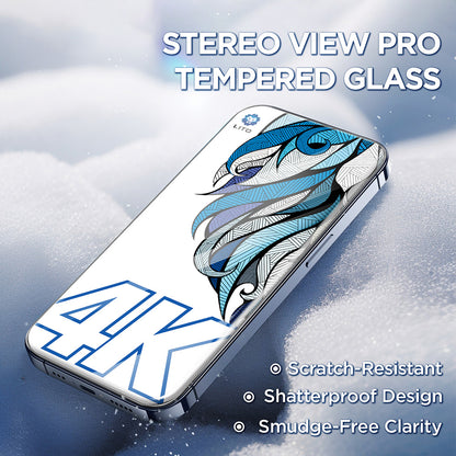 Pellicola Protettiva Schermo Lito D+ Max 4K per Apple iPhone 17 Pro, Vetro Temperato, Full Glue, Nera