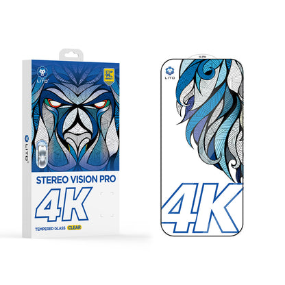 Pellicola Protettiva Schermo Lito D+ Max 4K per Apple iPhone 17 Pro, Vetro Temperato, Full Glue, Nera