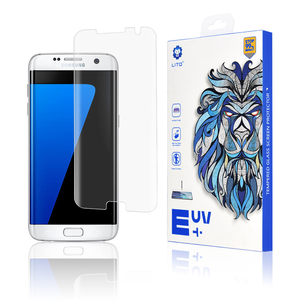 Pellicola protettiva per schermo Lito per Samsung Galaxy S7 edge G935, Vetro temperato, Colla UV, 3D
