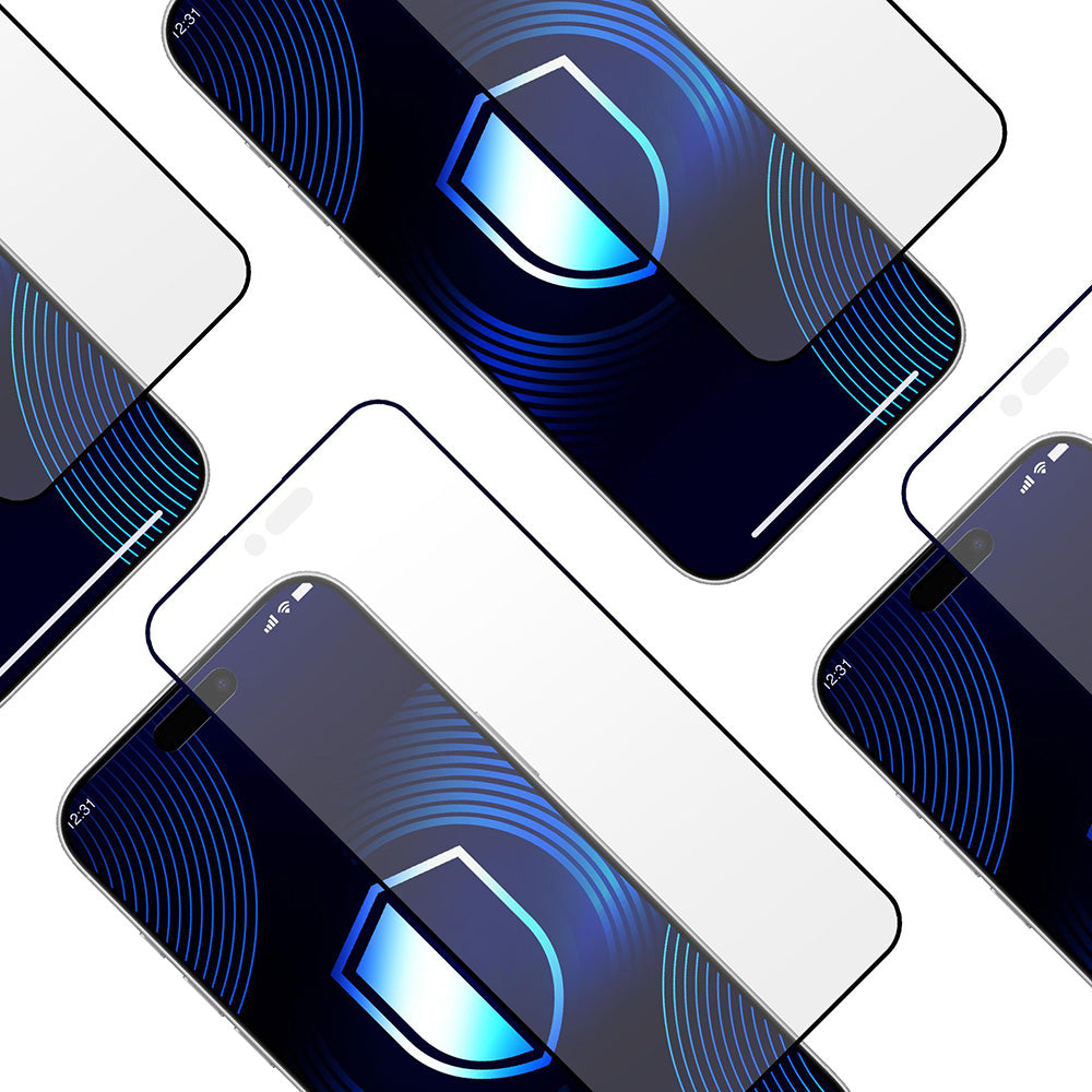Pellicola Protettiva Schermo Matte 3MK HardGlass Max per Apple iPhone 17 Air, Vetro Temperato, Full Glue, Nera