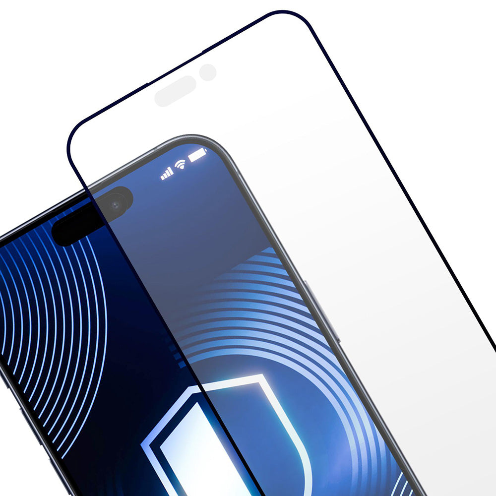 Pellicola Protettiva Schermo Matte 3MK HardGlass Max per Apple iPhone 17 Pro Max, Vetro Temperato, Full Glue, Nera