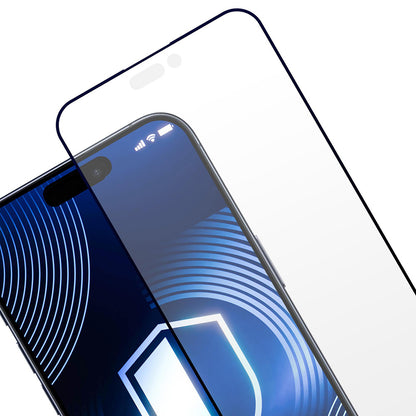 Pellicola Protettiva Schermo Matte 3MK HardGlass Max per Apple iPhone 17 Pro Max, Vetro Temperato, Full Glue, Nera