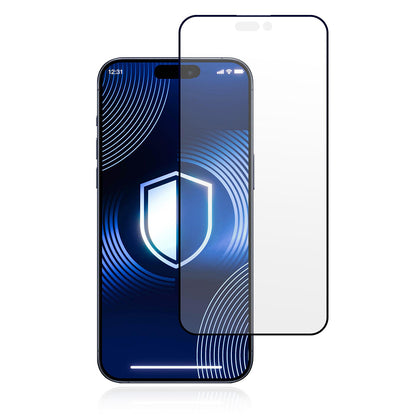 Pellicola Protettiva Schermo Matte 3MK HardGlass Max per Apple iPhone 17 Pro Max, Vetro Temperato, Full Glue, Nera