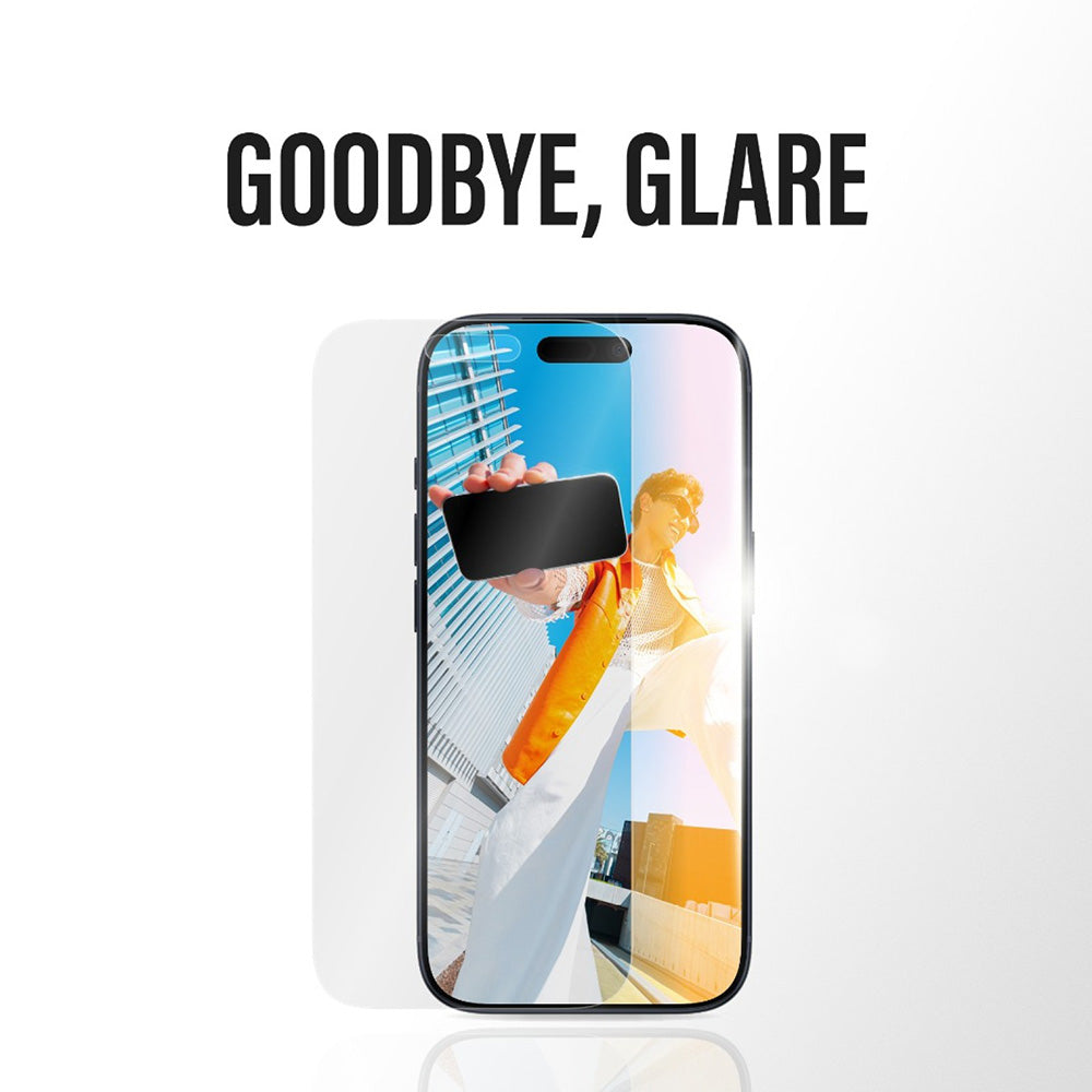 Pellicola Protettiva Schermo Matte PanzerGlass Armor EasyAligner per Apple iPhone 17 / 16 Pro, Vetro Temperato, Full Glue