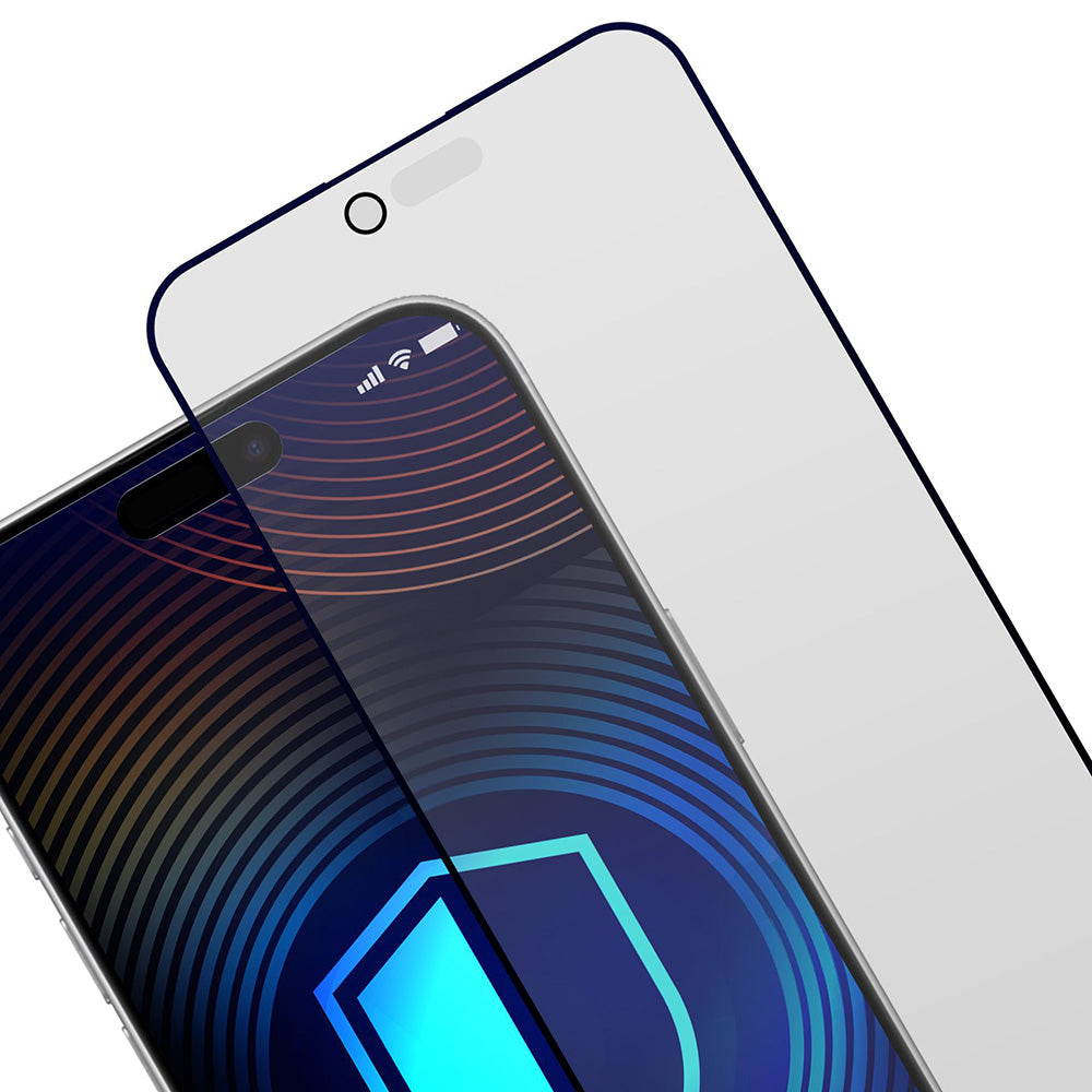 Pellicola Protettiva Schermo Matte Privacy 3MK HardGlass Max per Apple iPhone 17 Air, Vetro Temperato, Full Glue