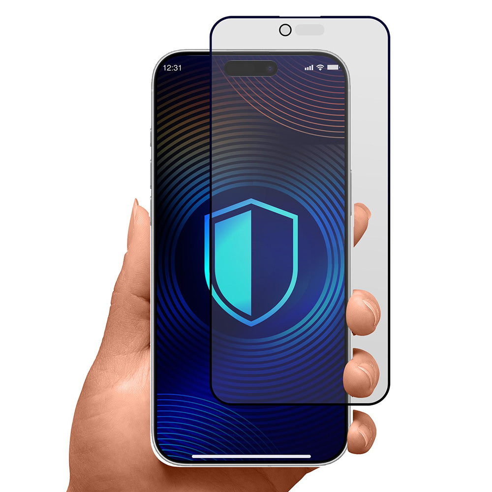Pellicola Protettiva Schermo Matte Privacy 3MK HardGlass Max per Apple iPhone 17 Air, Vetro Temperato, Full Glue