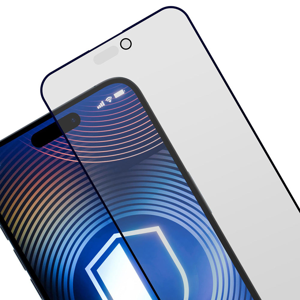 Pellicola Protettiva Schermo Matte Privacy 3MK HardGlass Max per Apple iPhone 17 Pro, Vetro Temperato, Full Glue