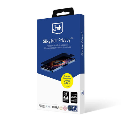 Pellicola Protettiva Schermo Matte Privacy 3MK Silky per Apple iPhone 17 Pro Max, Plastica