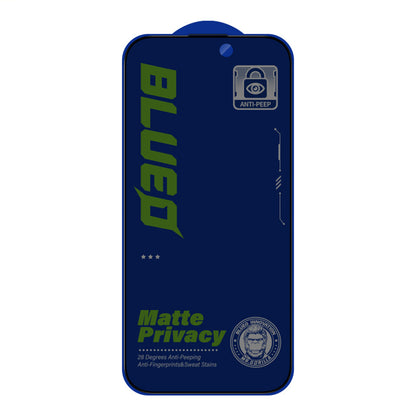 Pellicola protettiva per schermo Matte Privacy Blueo Anti-Peep per Apple iPhone 14 Plus / 13 Pro Max, Vetro Temperato, Full Glue