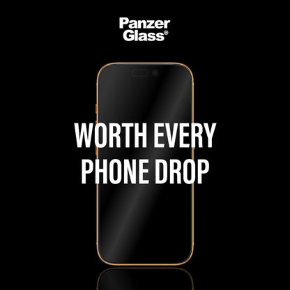 Pellicola protettiva Schermo PanzerGlass Ultra-Wide Fit Stealth Fastfit per Apple iPhone 17 Pro, Vetro Temperato, Full Glue, Nera
